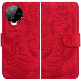 For Infinix Note 12 Pro 4G Tiger Embossing Pattern Horizontal Flip Leather Phone Case(Red)