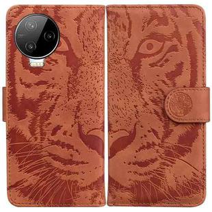 For Infinix Note 12 Pro 4G Tiger Embossing Pattern Horizontal Flip Leather Phone Case(Brown)