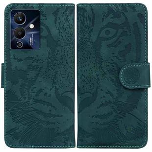 For Infinix Note 12 Pro 5G Tiger Embossing Pattern Horizontal Flip Leather Phone Case(Green)