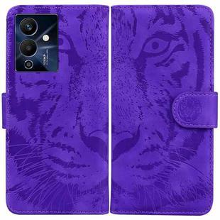 For Infinix Note 12 Pro 5G Tiger Embossing Pattern Horizontal Flip Leather Phone Case(Purple)