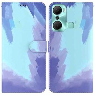 For Infinix Hot 12 Pro Watercolor Pattern Flip Leather Phone Case(Winter Snow)