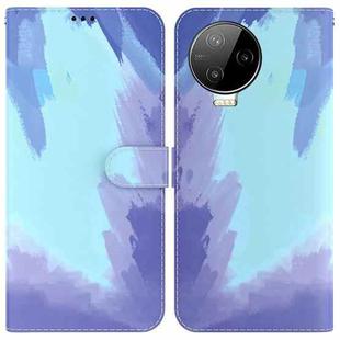 For Infinix Note 12 Pro 4G Watercolor Pattern Flip Leather Phone Case(Winter Snow)