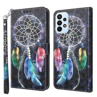 For Samsung Galaxy A23e 3D Painted Leather Phone Case(Colorful Dreamcatcher)