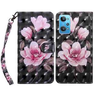 For Realme GT2 / GT Neo2 / GT Neo 3T 3D Painted Leather Phone Case(Pink Flower)