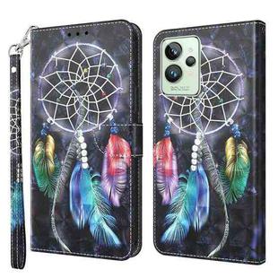 For Realme GT2 Pro 3D Painted Leather Phone Case(Colorful Dreamcatcher)