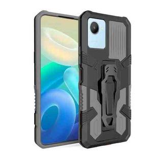 For Realme C30 Armor Warrior Shockproof PC + TPU Phone Case(Grey)