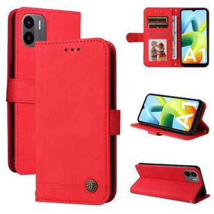 For Xiaomi Redmi A1 4G Skin Feel Life Tree Metal Button Leather Phone Case(Red)