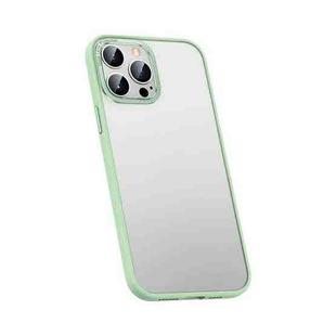 For iPhone 12 Pro Metal Lens Skin Feel Frosted Phone Case(Green)