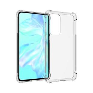 For Huawei P40 Shockproof Non-slip Waterproof Thickening TPU Protective Case(Transparent)