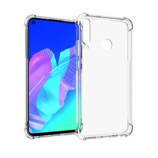 For Huawei P40 Lite E Shockproof Non-slip Waterproof Thickening TPU Protective Case(Transparent)