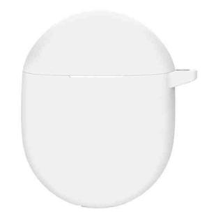 For Google Pixel Buds Pro Wireless Earphone Silicone Protective Case with Hook(White)