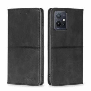 For vivo Y52t Cow Texture Magnetic Leather Phone Case(Black)