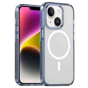 For iPhone 14 Aurora Series MagSafe Phone Case(Transparent Blue)