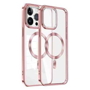 For iPhone 13 Pro Dial Plate Magsafe Electroplated Phone Case(Pink)