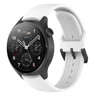 For Xiaomi Watch S1 Pro Silicone Watch Band(White)