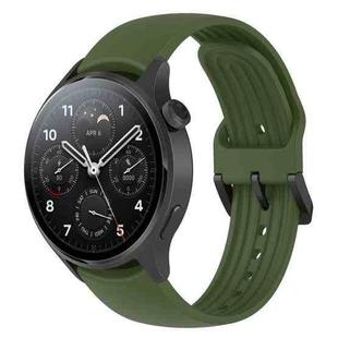 For Xiaomi Watch S1 Pro Silicone Watch Band(Army Green)