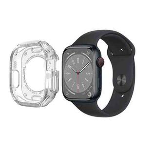 Carbon Fiber Shockproof Case For Apple Watch Series 8&7 45mm(Transparent)