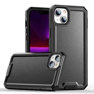 For iPhone 13 Armour Two-color TPU + PC Phone Case(Black)