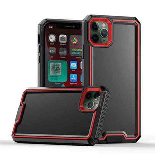 For iPhone 11 Pro Armour Two-color TPU + PC Phone Case(Black+Red)