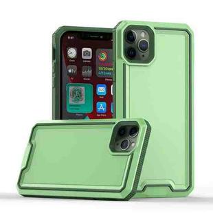 For iPhone 11 Pro Armour Two-color TPU + PC Phone Case(Green+Grey)
