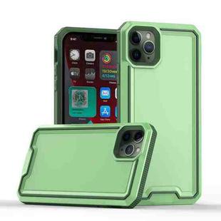 For iPhone 11 Pro Max Armour Two-color TPU + PC Phone Case(Green+Grey)