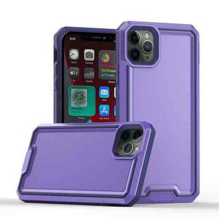 For iPhone 11 Pro Max Armour Two-color TPU + PC Phone Case(Purple)