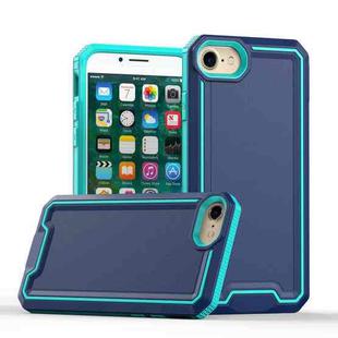 For iPhone SE 2022 / SE 2020 / 8 / 7 Armour Two-color TPU + PC Phone Case(Blue+Sky Blue)