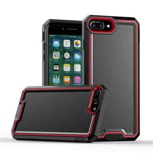 For iPhone 8 Plus / 7 Plus Armour Two-color TPU + PC Phone Case(Black+Red)