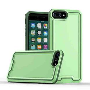 For iPhone 8 Plus / 7 Plus Armour Two-color TPU + PC Phone Case(Green+Grey)