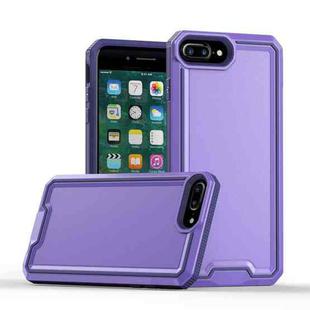 For iPhone 8 Plus / 7 Plus Armour Two-color TPU + PC Phone Case(Purple)