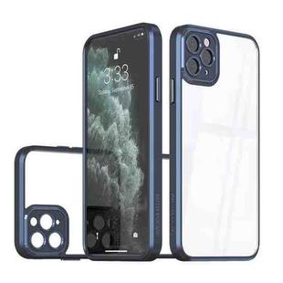 For iPhone 13 Pro Max Cool Armor Transparent Phone Case(Navy Blue)