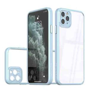 For iPhone 12 Pro Max Cool Armor Transparent Phone Case(Blue)