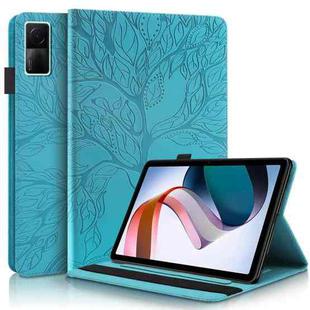 For Xiaomi Redmi Pad 10.61 Life Tree Series Horizontal Flip Leather Case with Holder(Lake Blue)