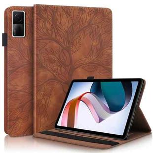 For Xiaomi Redmi Pad 10.61 Life Tree Series Horizontal Flip Leather Case with Holder(Brown)