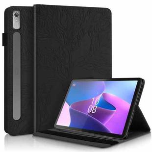 For Lenovo Tab P11 Pro Gen 2 Life Tree Series Horizontal Flip Leather Case with Holder(Black)