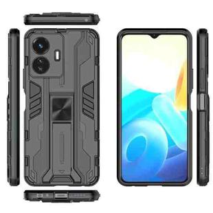For vivo Y77E Supersonic PC + TPU Shock-proof Phone Case(Black)