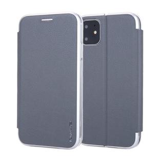 For iPhone 11 CMai2 Linglong Series PC+PU Horizontal Flip Leather Case with Holder & Card Slot(Grey)
