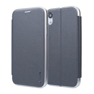For iPhone XR CMai2 Linglong Series PC+PU Horizontal Flip Leather Case with Holder & Card Slot(Grey)