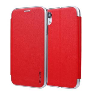 For iPhone XR CMai2 Linglong Series PC+PU Horizontal Flip Leather Case with Holder & Card Slot(Red)