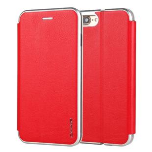 For iPhone SE 2020 & 8 & 7 CMai2 Linglong Series PC+PU Horizontal Flip Leather Case with Holder & Card Slot(Red)