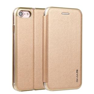 For iPhone 6 Plus & 6s Plus CMai2 Linglong Series PC+PU Horizontal Flip Leather Case with Holder & Card Slot(Gold)