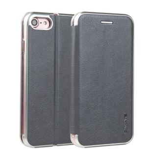 For  iPhone 6 & 6s CMai2 Linglong Series PC+PU Horizontal Flip Leather Case with Holder & Card Slot(Grey)