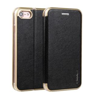 For  iPhone 6 & 6s CMai2 Linglong Series PC+PU Horizontal Flip Leather Case with Holder & Card Slot(Black)