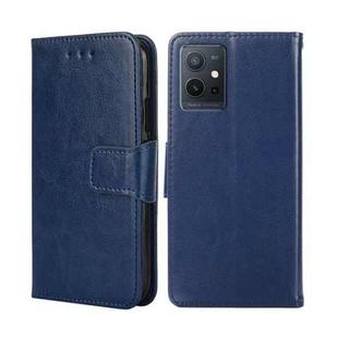 For OPPO K10 5G Global Crystal Texture Flip Leather Phone Case(Royal Blue)