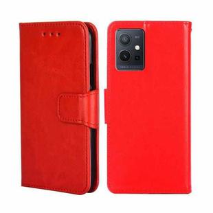 For OPPO K10 5G Global Crystal Texture Flip Leather Phone Case(Red)