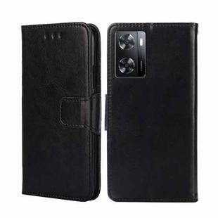 For OnePlus Nord N20 SE 4G Crystal Texture Flip Leather Phone Case(Black)