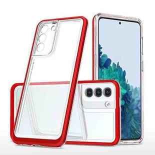 For Samsung Galaxy S23+ 5G Bright Series Clear Acrylic + PC + TPU Phone Case(Red)