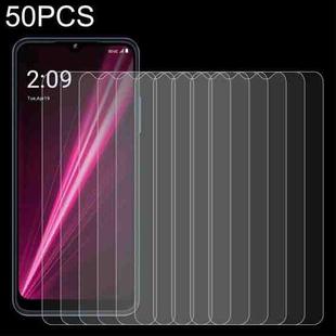 For T-Mobile T Phone 5G 50pcs 0.26mm 9H 2.5D Tempered Glass Film