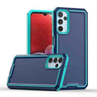 For Samsung Galaxy A14 5G Armour Two-color TPU + PC Phone Case(Blue+Sky Blue)