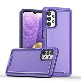 For Samsung Galaxy A32 4G Armour Two-color TPU + PC Phone Case(Purple)